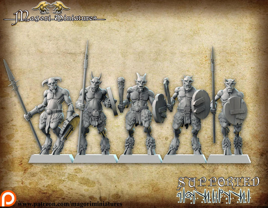 Goatling Herd, Fantasy Miniatures by Magori Miniatures, perfect for Fantasy Wargames and RPGs