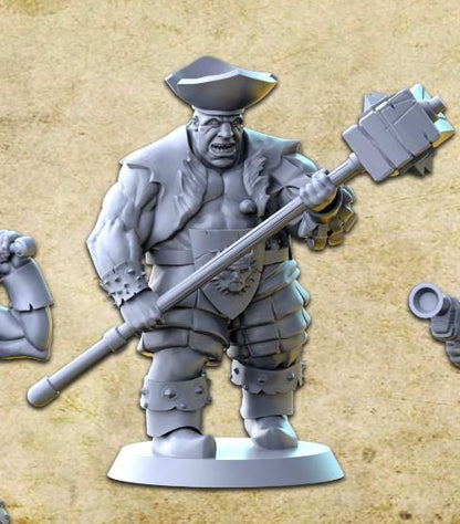 Mercenary Ogre Unit, Fantasy Miniatures by Magori Miniatures, perfect for Fantasy Wargames and RPGs