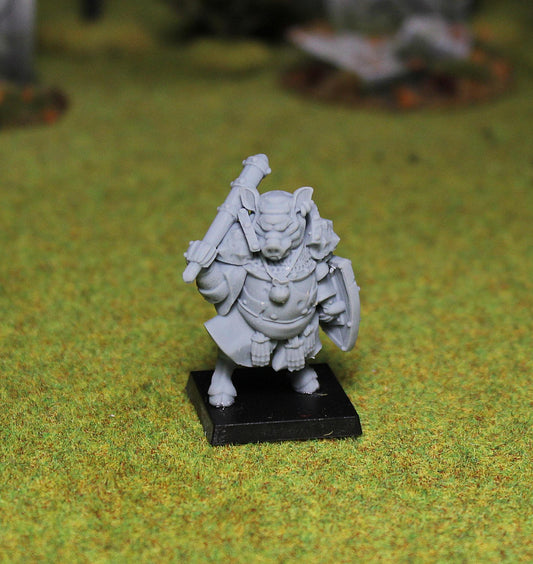 Pig Face, Fantasy Skirmish Miniatures by MoM Miniatures, perfect for Fantasy Wargames and RPGs
