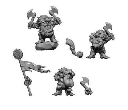 Slayers Ranger Dwarves, Fantasy Skirmish Miniatures by MoM Miniatures, perfect for Fantasy Wargames and RPGs
