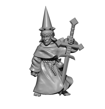 Fire Cultist 10, Fantasy Skirmish Miniatures by MoM Miniatures, perfect for Fantasy Wargames and RPGs