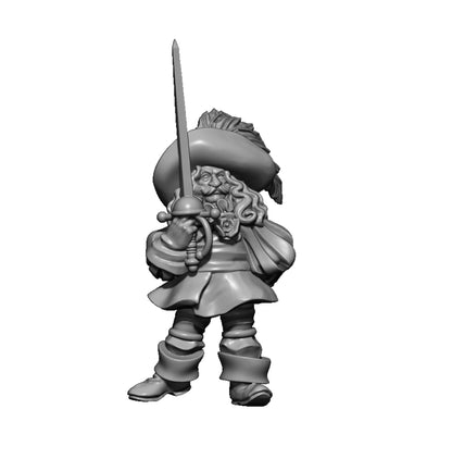Bornland Mercenary 4, Fantasy Skirmish Miniatures by MoM Miniatures, perfect for Fantasy Wargames and RPGs