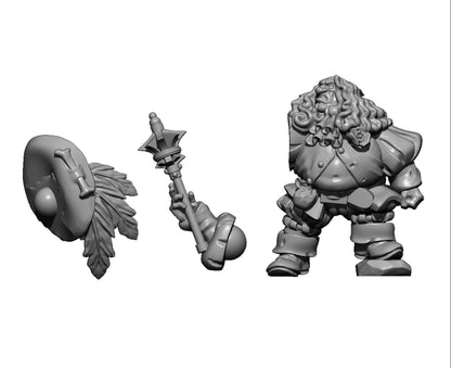 Bornland Ogre Mercenary, Fantasy Skirmish Miniatures by MoM Miniatures, perfect for Fantasy Wargames and RPGs