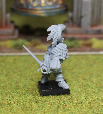 Bornland Mercenary 5, Fantasy Skirmish Miniatures by MoM Miniatures, perfect for Fantasy Wargames and RPGs