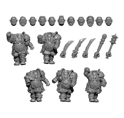 Imperial Ogres, Fantasy Skirmish Miniatures by MoM Miniatures, perfect for Fantasy Wargames and RPGs