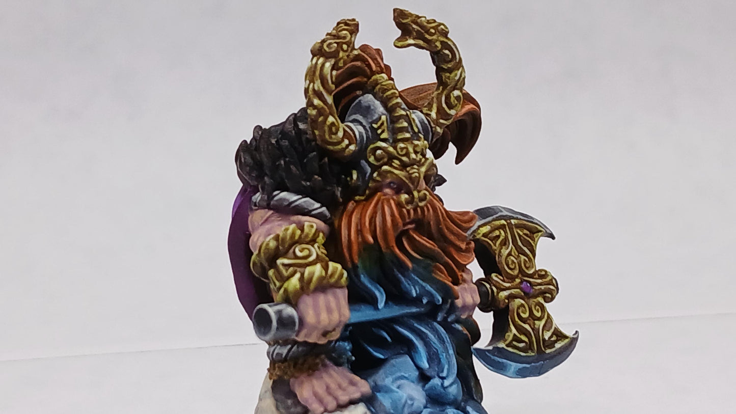 Dwarven Destroyer, Fantasy Skirmish Miniatures by MoM Miniatures, perfect for Fantasy Wargames and RPGs