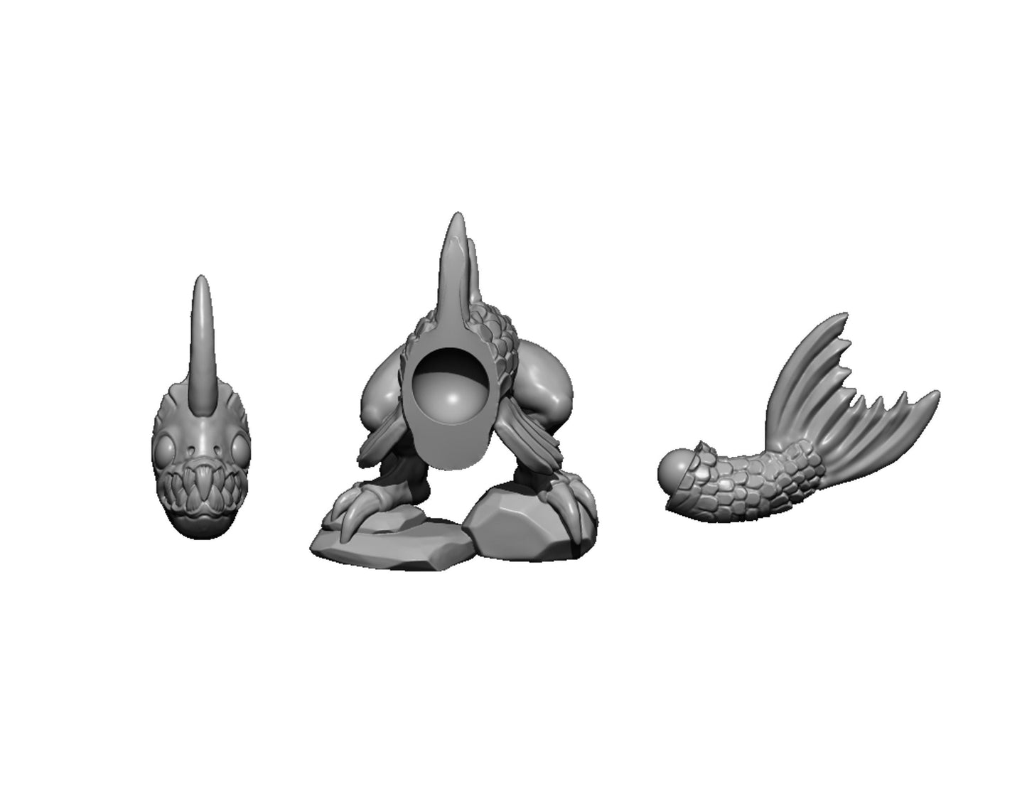River Fish, Fantasy Skirmish Miniatures by MoM Miniatures, perfect for Fantasy Wargames and RPGs