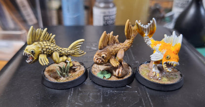 River Fish, Fantasy Skirmish Miniatures by MoM Miniatures, perfect for Fantasy Wargames and RPGs