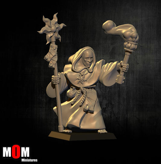Fire Cultist 1, Fantasy Skirmish Miniatures by MoM Miniatures, perfect for Fantasy Wargames and RPGs