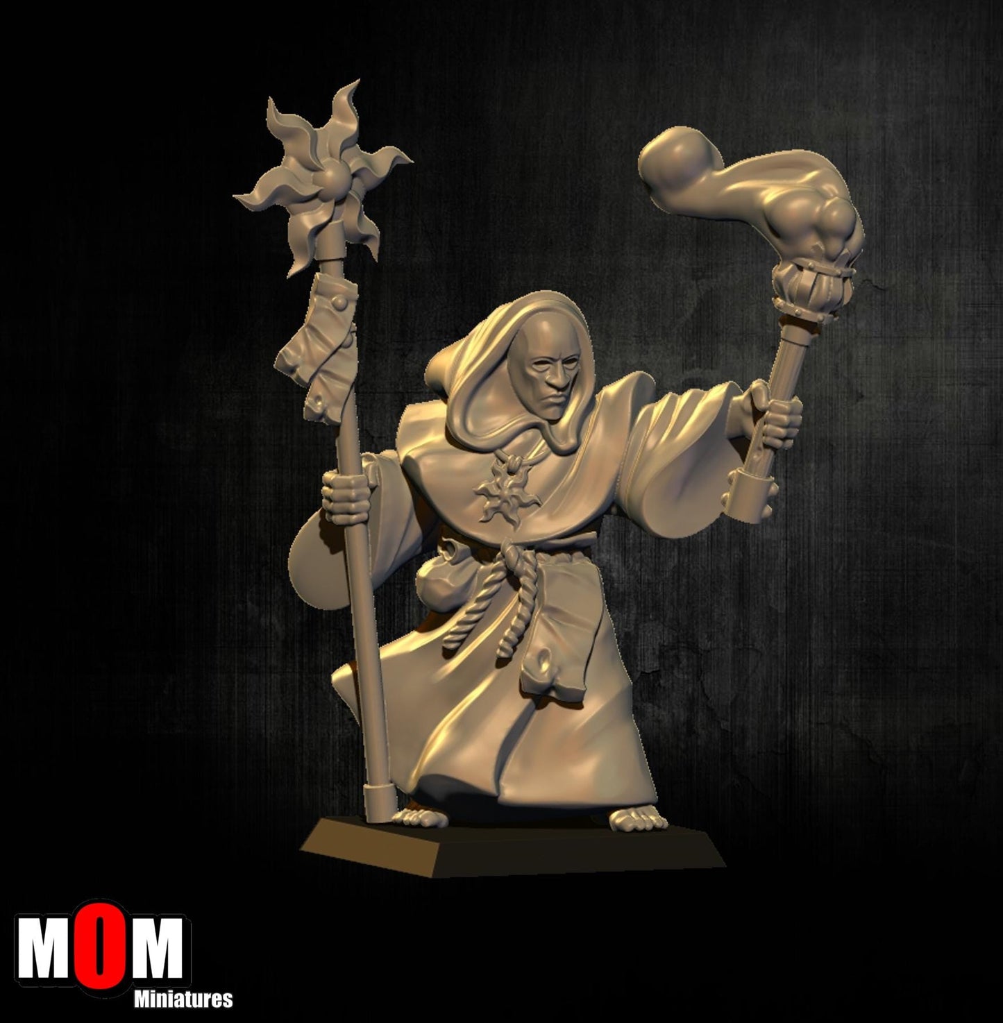 Fire Cultist 1, Fantasy Skirmish Miniatures by MoM Miniatures, perfect for Fantasy Wargames and RPGs