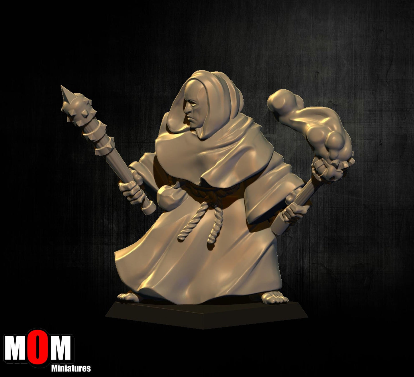 Fire Cultist 4, Fantasy Skirmish Miniatures by MoM Miniatures, perfect for Fantasy Wargames and RPGs