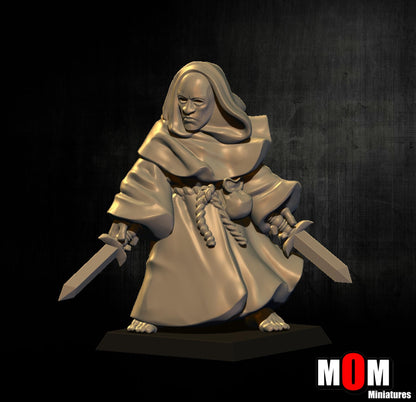Fire Cultist 5, Fantasy Skirmish Miniatures by MoM Miniatures, perfect for Fantasy Wargames and RPGs