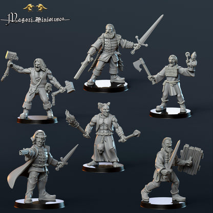 Modular Witch Hunters, Fantasy Skirmish Miniatures by Magori Miniatures, perfect for Fantasy Wargames and RPGs