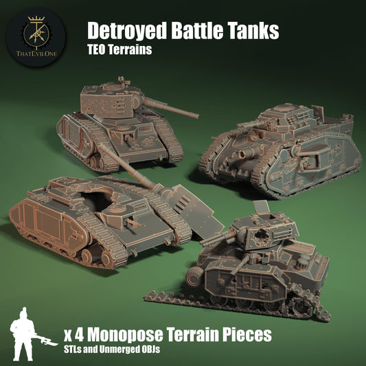 TEO Terrains - Crashed Aircraft, Scatter Sci-Fi terrain by ThatEvilOne, 40k Grimdark Compatible