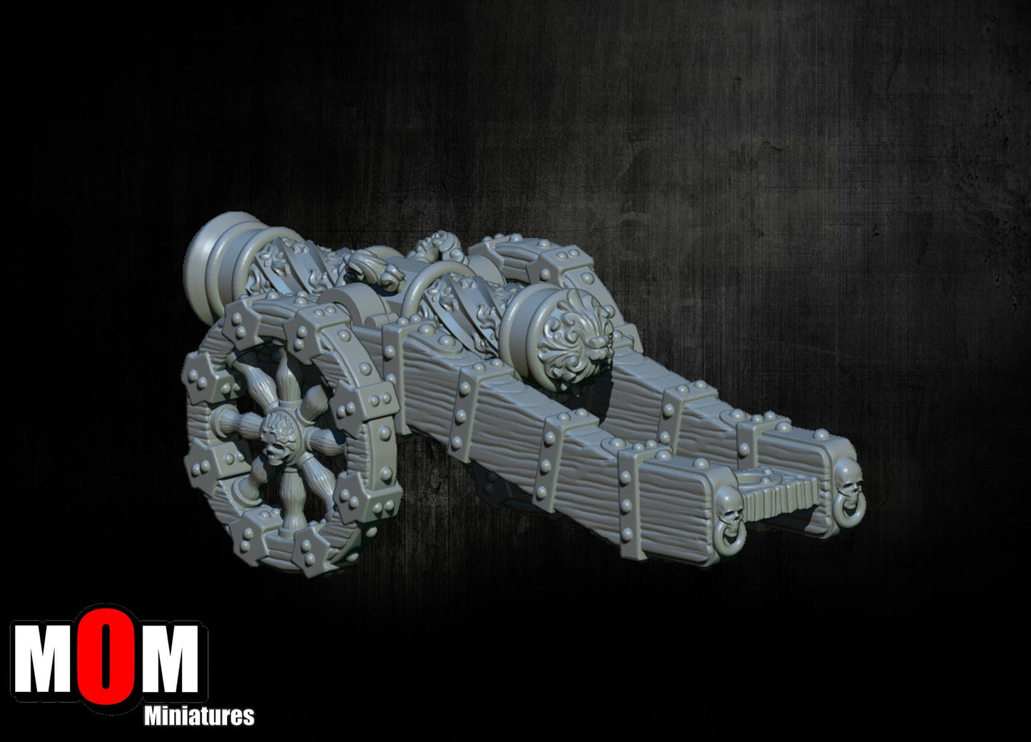 Imperial Cannon, Fantasy Skirmish Miniatures by MoM Miniatures, perfect for Fantasy Wargames and RPGs