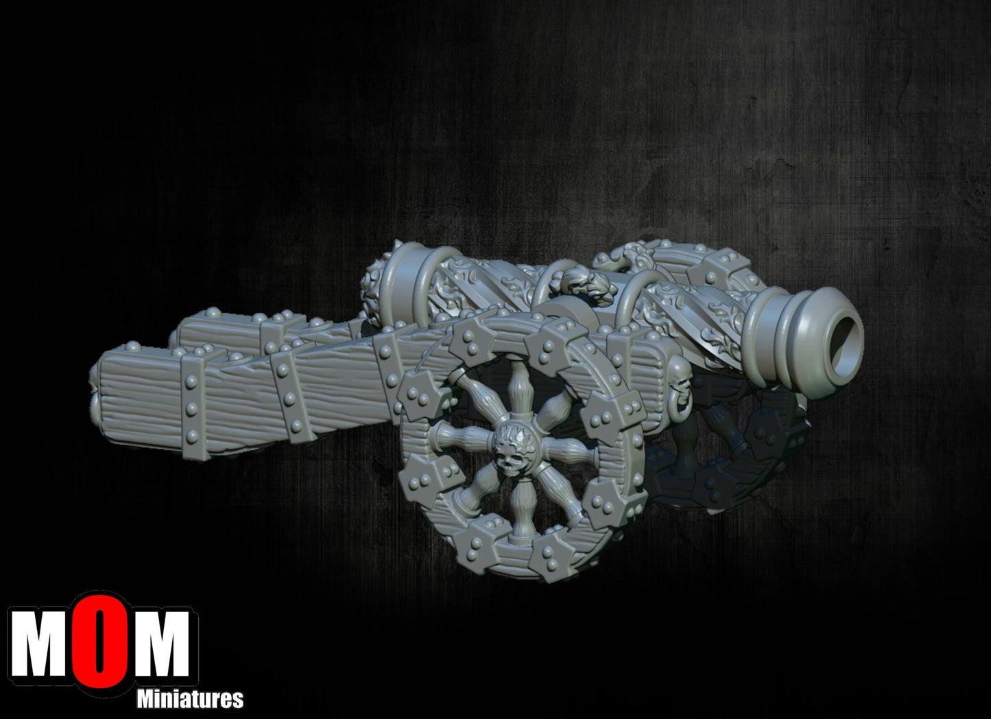 Imperial Cannon, Fantasy Skirmish Miniatures by MoM Miniatures, perfect for Fantasy Wargames and RPGs