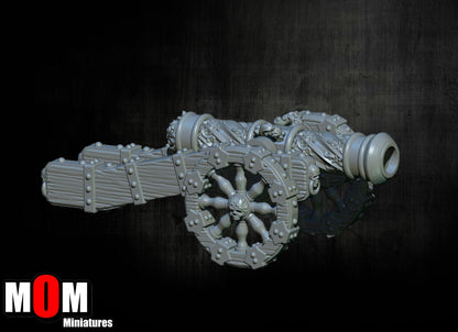 Imperial Cannon, Fantasy Skirmish Miniatures by MoM Miniatures, perfect for Fantasy Wargames and RPGs