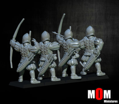 Imperial Archers, Fantasy Skirmish Miniatures by MoM Miniatures, perfect for Fantasy Wargames and RPGs