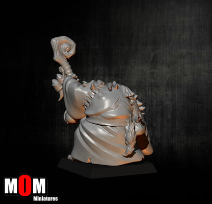 Orc Shaman, Fantasy Skirmish Miniatures by MoM Miniatures, perfect for Fantasy Wargames and RPGs