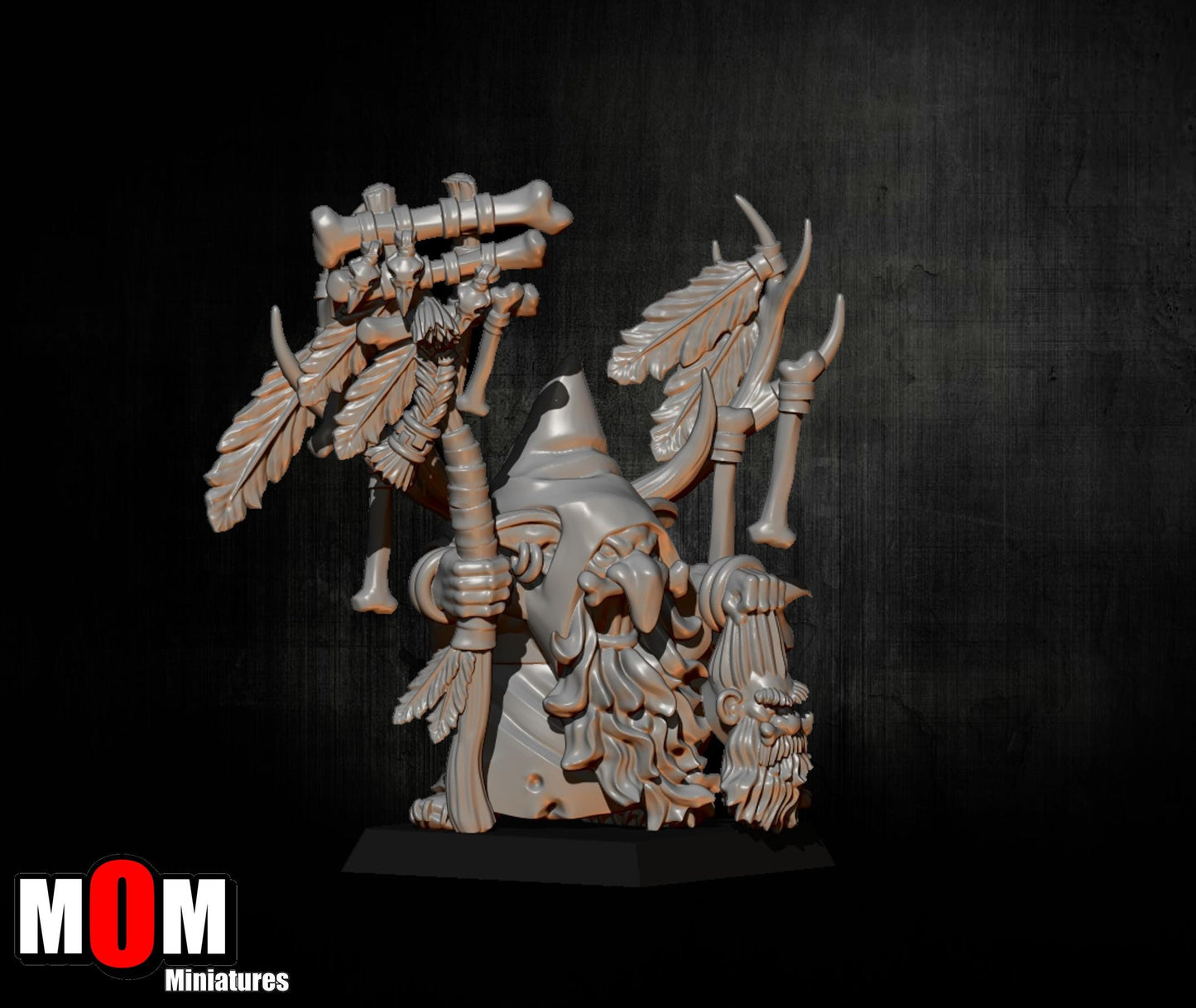 Shaman Goblin, Fantasy Skirmish Miniatures by MoM Miniatures, perfect for Fantasy Wargames and RPGs