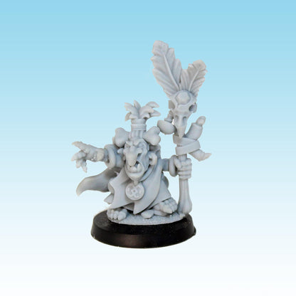 Shaman Goblin, Fantasy Skirmish Miniatures by MoM Miniatures, perfect for Fantasy Wargames and RPGs