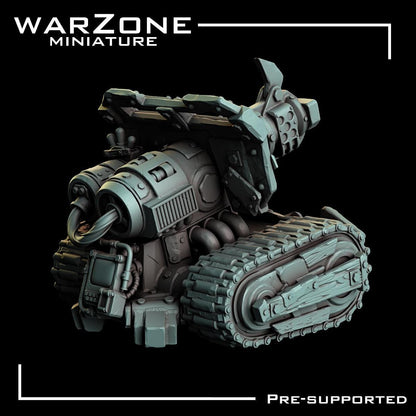 Orkaz vehicle / Gitz Cannon, Grimdark Orkish Menace Sculpted by WarZone Miniature, Scaled for Sci-Fi Miniature Wargames