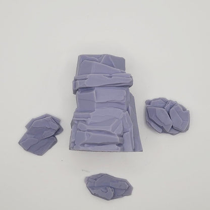 Rock / Desert Rocks basing bits Vol. 02, Grimdark Conversion Parts and Basing Materials Sculpted by WarZone Miniature