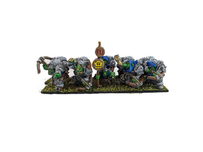 Armored Orc Crossbowmen, Fantasy Skirmish Miniatures by MoM Miniatures, perfect for Fantasy Wargames and RPGs