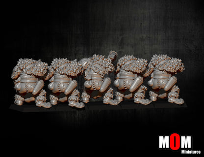 Armored Orc Crossbowmen, Fantasy Skirmish Miniatures by MoM Miniatures, perfect for Fantasy Wargames and RPGs