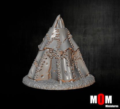 Orc Tent, Fantasy Skirmish Miniatures by MoM Miniatures, perfect for Fantasy Wargames and RPGs