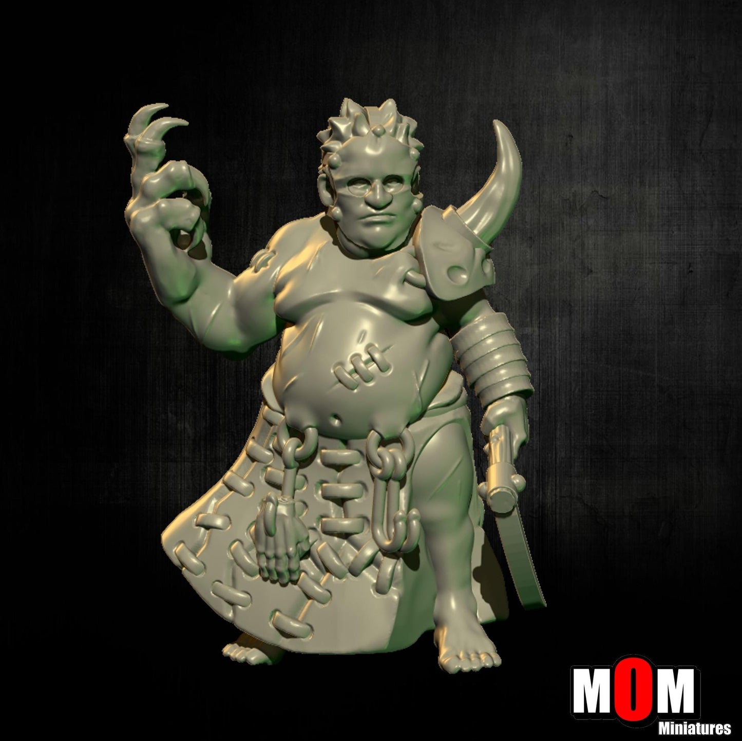 Butcher, Fantasy Skirmish Miniatures by MoM Miniatures, perfect for Fantasy Wargames and RPGs