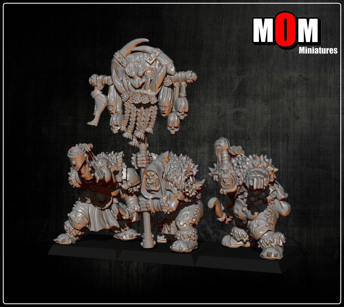 Orc Archers, Fantasy Skirmish Miniatures by MoM Miniatures, perfect for Fantasy Wargames and RPGs