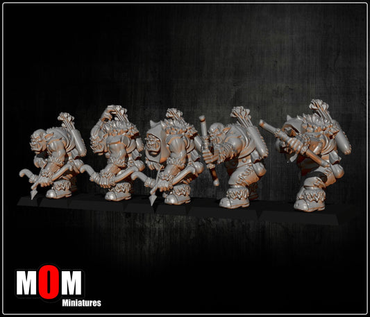 Orc Archers, Fantasy Skirmish Miniatures by MoM Miniatures, perfect for Fantasy Wargames and RPGs