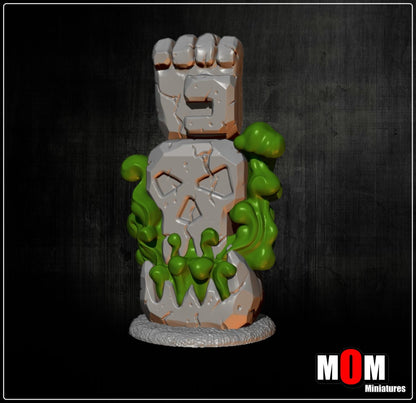 Orc Totems, Fantasy Skirmish Miniatures by MoM Miniatures, perfect for Fantasy Wargames and RPGs