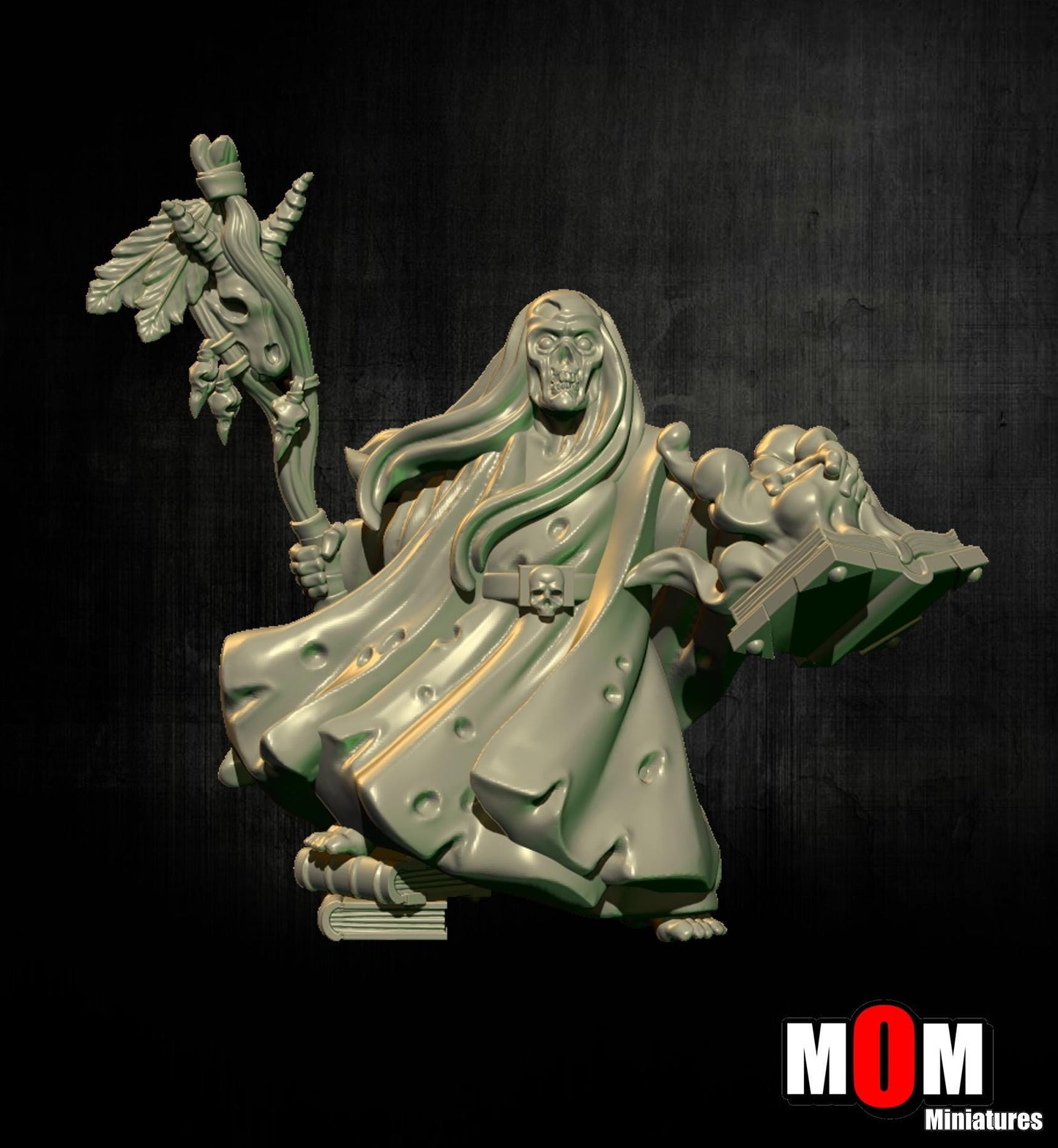Necromancer, Fantasy Skirmish Miniatures by MoM Miniatures, perfect for Fantasy Wargames and RPGs