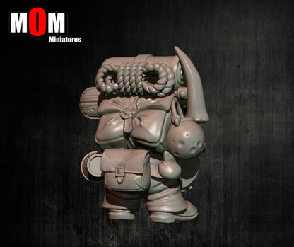 Dwarven Adventurer, Fantasy Skirmish Miniatures by MoM Miniatures, perfect for Fantasy Wargames and RPGs