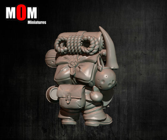 Dwarven Adventurer, Fantasy Skirmish Miniatures by MoM Miniatures, perfect for Fantasy Wargames and RPGs