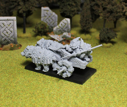 Dwarf War Chariot, Fantasy Skirmish Miniatures by MoM Miniatures, perfect for Fantasy Wargames and RPGs