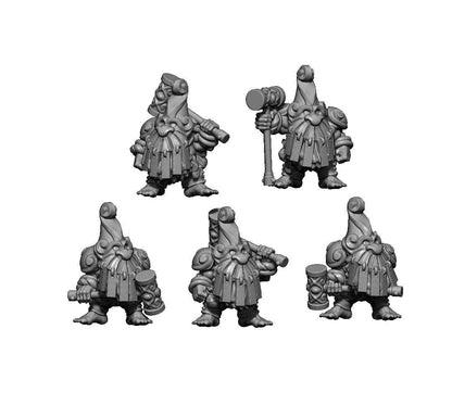 Dwarf Oak Skins, Fantasy Skirmish Miniatures by MoM Miniatures, perfect for Fantasy Wargames and RPGs