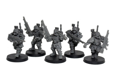 Vulcan Shock Troops, Sci-FI Skirmish Miniatures by MoM Miniatures, perfect for Sci-FI Wargames and RPGs