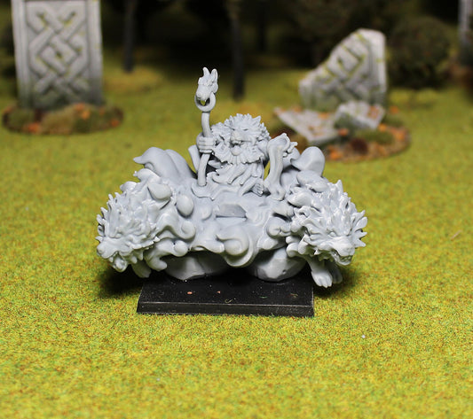 Dwarf Druid Miniature, Fantasy Wargames RPG, MoM Miniatures