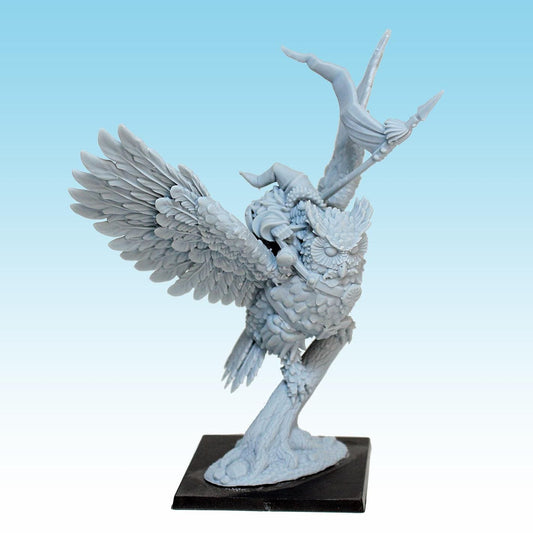 Dwarf Lord on Owl Miniature, Fantasy Wargame RPG, MoM Miniatures