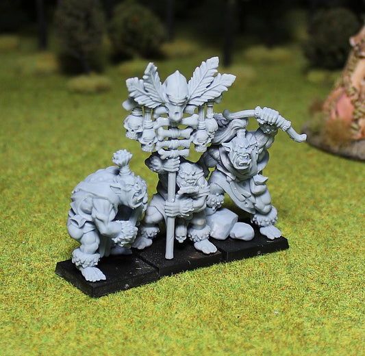 Wild Orc Archers, Fantasy Skirmish Miniatures by MoM Miniatures, perfect for Fantasy Wargames and RPGs