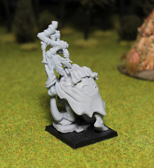 Troll Shaman, Fantasy Skirmish Miniatures by MoM Miniatures, perfect for Fantasy Wargames and RPGs