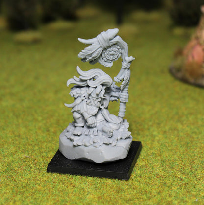 Wild Orc Shaman, Fantasy Skirmish Miniatures by MoM Miniatures, perfect for Fantasy Wargames and RPGs