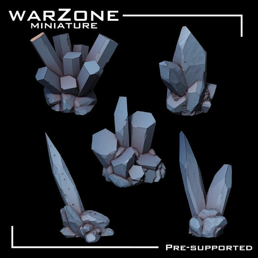 Crystal / Crystals Basing Bits, Grimdark Conversion Parts and Basing Materials Sculpted by WarZone Miniature