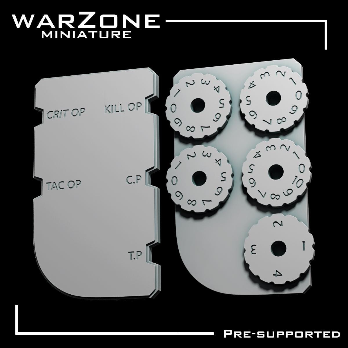 Tracker / Tracker Game Score, Grimdark Conversion Parts and Basing Materials Sculpted by WarZone Miniature