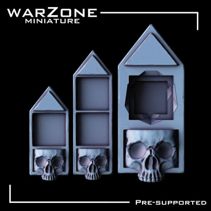 Wounds Marker for Wargaming / 12MM / 16MM / D20, Grimdark Conversion Parts and Basing Materials Sculpted by WarZone Miniature