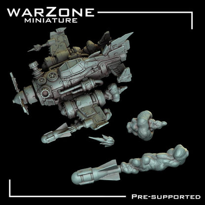 Orc Rustfang Flyer, Grimdark Orkish Menace Sculpted by WarZone Miniature, Scaled for Sci-Fi Miniature Wargames