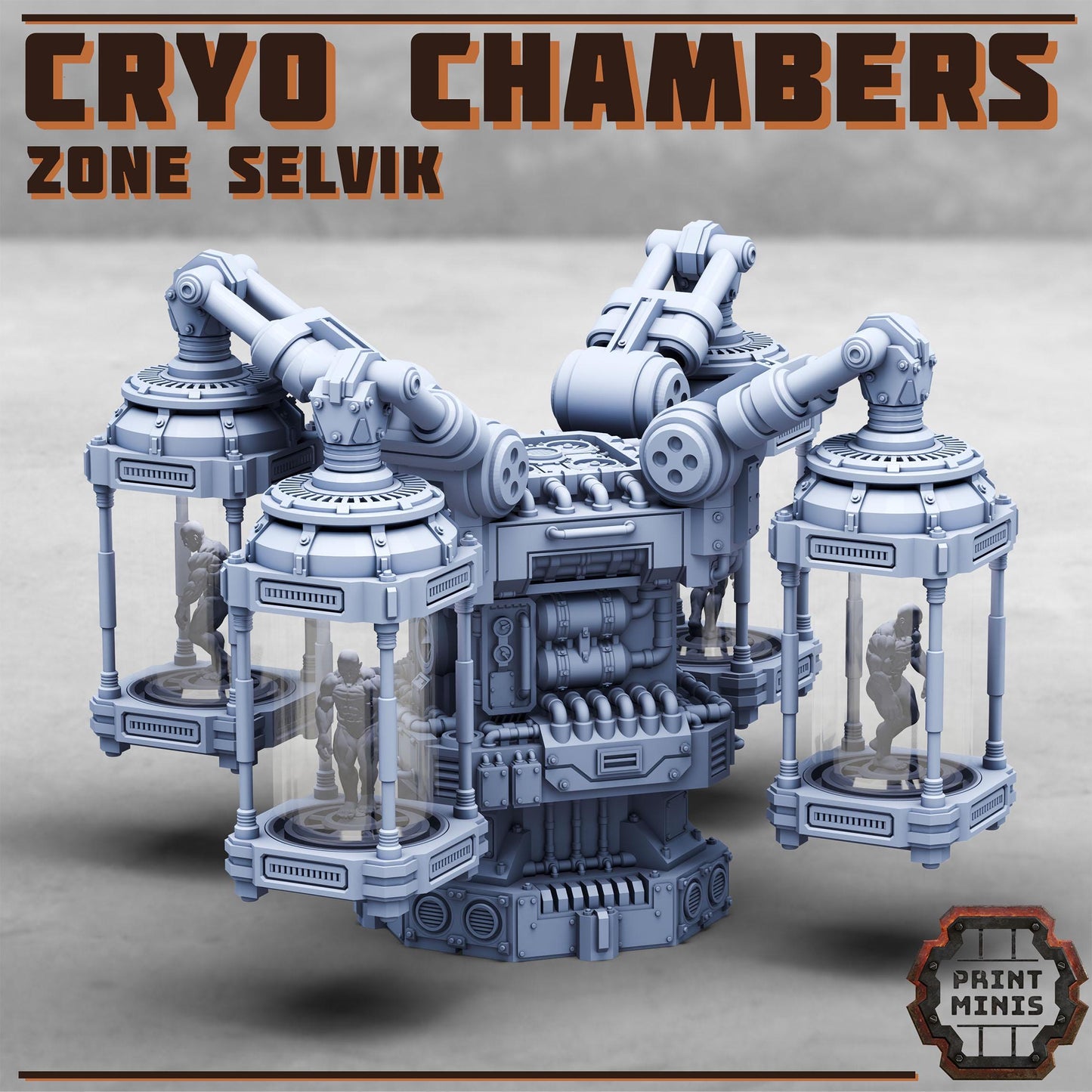 Cryo Chambers - Zone Selvik - Zone Selvik - Sci-Fi Space Industrial Terrain by Print Minis